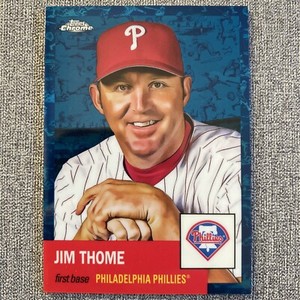 JIM THOME 2022 Topps Chrome Platinum White/Blue Toile Refractor #178/199