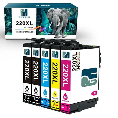 220XL Ink Cartridges For Epson XP424 XP320 WF2750 WF2660 WF2650 WF2630 XP420 lot - Image 1 of 4