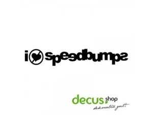 I HATE SPEEDBUMPS CRAZY L 1327 13x2 cm // Sticker JDM Aufkleber Frontscheibe - Picture 1 of 2