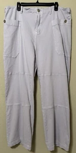 Lola Jeans Womens 36 Wide Leg High Rise Cargo Pockets Purple Lavender Lagonlook - Picture 1 of 9
