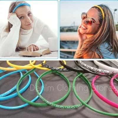 18pcs  Peace Plastic Headband Assorted Colors Hair Band Wrap Hoop Hairpin Lots - Image 1 of 4