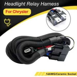 LED Headlight Booster 9008 H13 Relay Wiring Harness Kit for 07-09 Chrysler Aspen - Picture 1 of 13