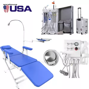 Unidad suministro dental portátil Compresor aire Luz de curado / Unidad turbina - Bild 1 von 32
