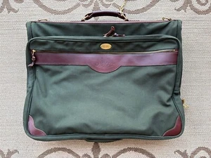 💎Orvis Vintage Leather & Canvas Suit /Clothes Hanging Garment Bag💎GREAT Cond💎 - Picture 1 of 17