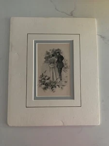 HARRISON FISHER ILUSTRACIÓN AMERICANA 1875-1934 IMPRESIÓN ENMARAÑADA DE PAREJA VICTORIANA - Imagen 1 de 24