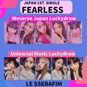 LE SSERAFIM FEARLESS JAPÓN 1ª ÚNICA Tarjeta Fotográfica Weverse Universal JP Sorteo de la Suerte - Imagen 1 de 45