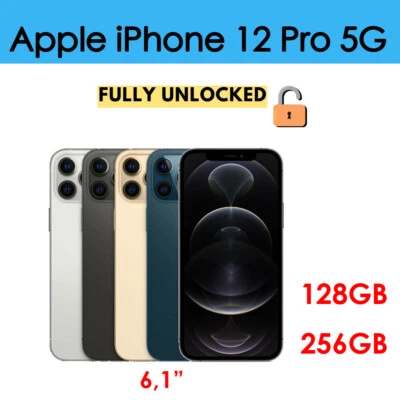Apple iPhone 12 Pro 5G  6,1 Zoll 128GB/256GB Smartphone Ohne Simlock SIMFREE - Bild 1 von 4