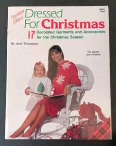 Dressed for Christmas 1990's Fashion Fabric Painting Patterns VTG Craft Book - Picture 1 of 11
