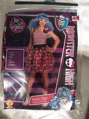 Disfraz Monster High Ghoulia Yelps Hija de Zombies M 8-10 Nuevo en Paquete  Foto 1 de 3