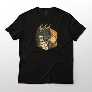 Dragon with a Dungeons and Dragons Die Graphic T-Shirt Unisex - Picture 1 of 10