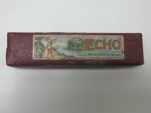 Vintage Hohner 'The Echo' G harmonica- 16 holes,Germany,original box,nice shape - Picture 1 of 10
