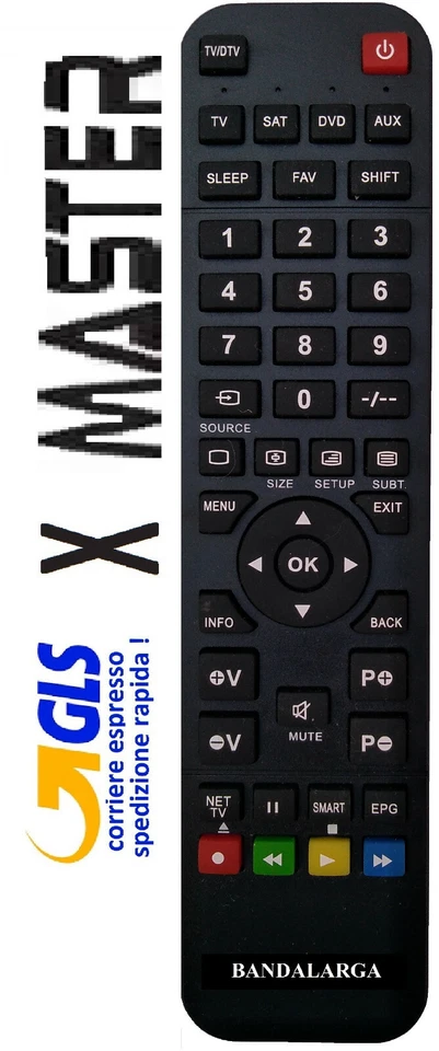 Telecomando di ricambio per MASTER selezionare il modello arriva già pronto - Immagine 1 di 1