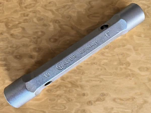 C WALTER Rohrsteckschlüssel Doppel Steckschlüssel SW 17 19  Chrom-Vanadium 1130 - Bild 1 von 3