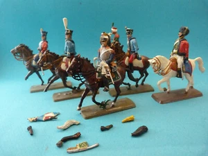 MOKAREX - Figurines publicitaires - 6 cavaliers premier empire à restaurer - Picture 1 of 2