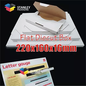 200x SuperFlat Mailing Box 220x160x16mm Large Letter Size A5 Rigid #BXF02 - Picture 1 of 1
