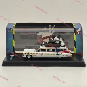 YS 1/64 Cadillac Ghostbusters ECTO-1A Diecast Model Car Miniature Collection - Picture 1 of 10