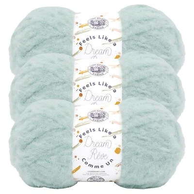 (3 Pack) Lion Brand Yarn 159-111S Feels Like a Dream Yarn, Seaspray - Image 1 of 4
