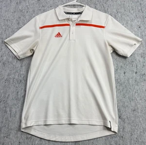Polo da golf Adidas uomo a righe bianche/arancioni - taglia small ClimateLife Hi/Lo Soft - Foto 1 di 9