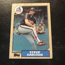 1987 Topps Steve Carlton & TWO 1986 Bonus Cards.  White Sox