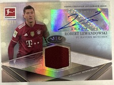 2021-22 Topps Tier One Bundesliga Relics /10 Robert Lewandowski #ATOR-RL Auto