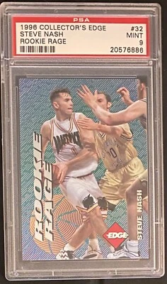 Collector's Edge Rookie Rage Steve Nash 1996 RC #32 PSA 9 como nuevo Foto 1 de 2