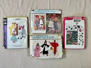 Vintage SEWING PATTERNS McCalls Halloween Costume/Simplicity Christmas Ornaments - Picture 1 of 9