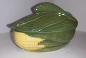 Vintage SHAWNEE # 73 CORN KING piatto casseruola a forma di mais coperto singolo - Foto 1 di 9