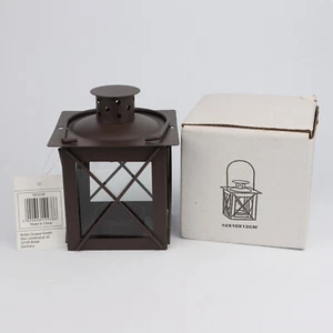 Linterna Farol de metal Boltze linterna de luz de té aspecto rústico 10x10x12 cm 1 pieza - Imagen 1 de 12