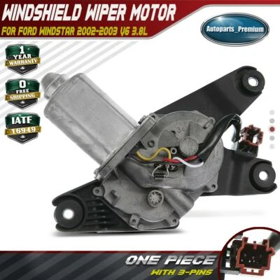 全新后挡风玻璃雨刷电机 适用于福特 Windstar 2002 - 2003 V6 3.8L 2F2Z17508AA — 第 1/4 张图片