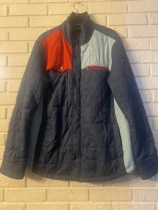 Hurley Color Block Covert Quilted Jacket Blue/Red Size M Surf Skate - Picture 1 of 12