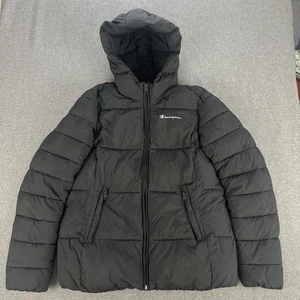 Champion Puffer Winter Jacket Size Small Black - Picture 1 of 10