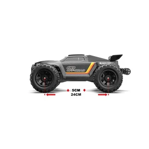 MJX 1/12 Scale Black RC Monster Truck 65KM/H, 2.4G 120m Remote, Brushless MotobE - Picture 1 of 10