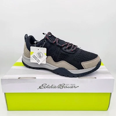 Eddie Bauer Thielsen Trail Hiking Shoes Women Size 7M Black Beige Memory Foam - Image 1 of 4