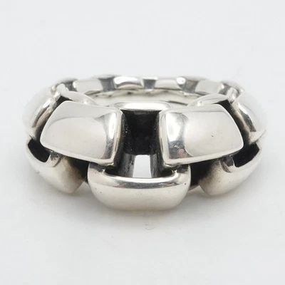 Anillo de eslabones de cadena de caja de plata esterlina JAi John Hardy 5 Foto 1 de 4