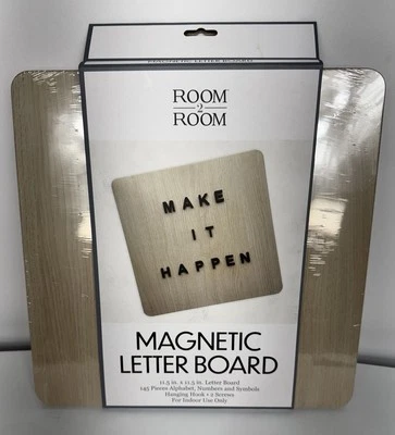 Magnetic Letter Board By Room 2 Room, 145 Magnetic Letters & Symbols, 11.5x11.5 - Image 1 of 4