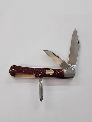 CATTARAUGUS K.C.C  KNIFE 1992 FH-3 JAPAN BROWN BONE - Image 1 of 4