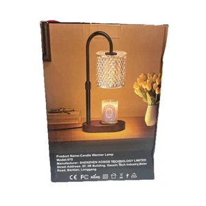 Candle Warmer Lamp with Timer, Candle Lamp with Dimmer and 2 Bulbs, Wax Bronze - Picture 1 of 3