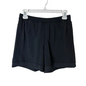 Ivivva Lululemon Lined Shorts Girls Size 14 Black 6” - Picture 1 of 8