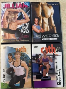 Workout DVD Lot – Jillian Michaels, Power 90, Cathe Body Fusion + Pyramid - Bild 1 von 2