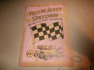 Vintage 1946 Yellow Jacket Speedway Philadelphia PA Midget Racing Program - Bild 1 von 7