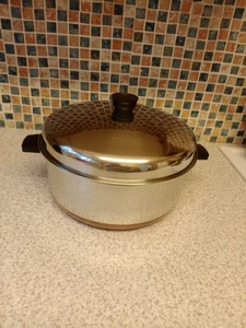 SEARS ROEBUCK & CO MAID OF HONOR COPPER BOTTOM STOCK POT - Picture 1 of 5