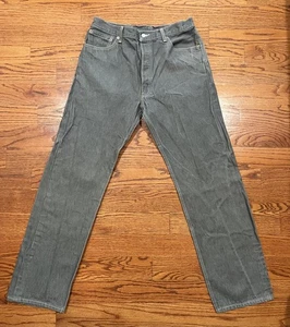 Levi's 501XX Jeans Mens 38x34 Gray Original Fit Button Fly 5-Pocket Denim Redtab - Picture 1 of 14