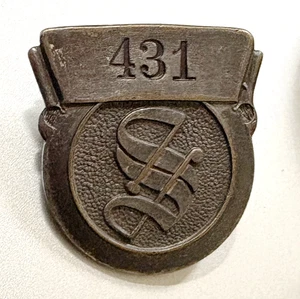 Vintage Employee ID Badge: SELMER (SAXOPHONE) CO; Elkhart Indiana; Number 431 - Picture 1 of 2