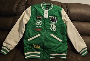 Giubbotto Bomber Zara Uomo Ricamato Combinazione Patch Varsity Taglia XL Nuovo con etichette - Foto 1 di 22