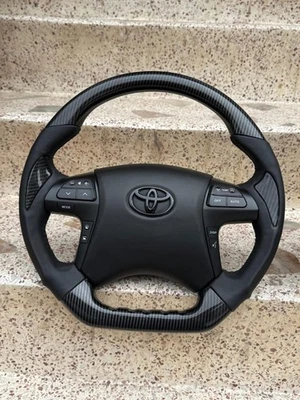 TOYOTA HILUX VIGO FORTUNER CAMRY 2005-14 VOLANTE DE FIBRA DE CARBONO HYDRO DIP Foto 1 de 4