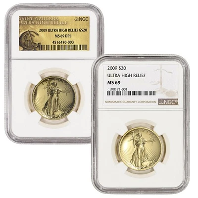 2009 Ultra High Relief Double Eagle Gold Coin NGC MS69 - Image 1 of 3