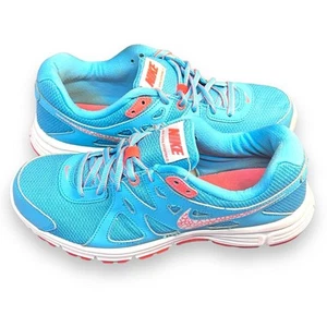 Nike Revolution 2 Damen-Turnschuhe Tennis Sportschuhe Größe 10 türkis koralle - Bild 1 von 12