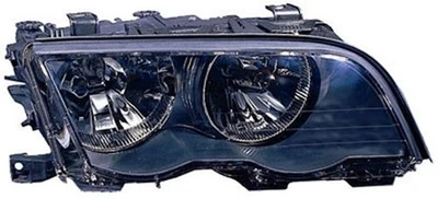 Scheinwerfer rechts für 3er BMW E46 Coupe Cabrio 1999-2001 Schwarz H7 Halogen LW - Bild 1 von 4