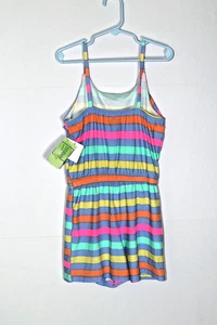 Girls Size 6 Rainbow Romper – Bright Summer Outfit – NWT by Extremely Me - Picture 1 of 4