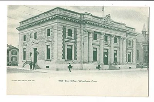 Vintage Postcard Waterbury Connecticut Post Office UDB Early 1900's - Picture 1 of 4